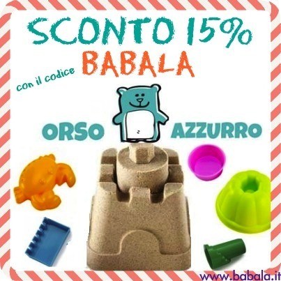 codice sconto orso azzurro su babala.it